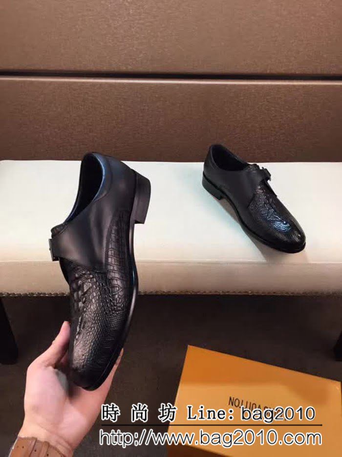 路易威登LV 2018米蘭時尚走秀款 原版牛皮惵皮鞋 8FX1967